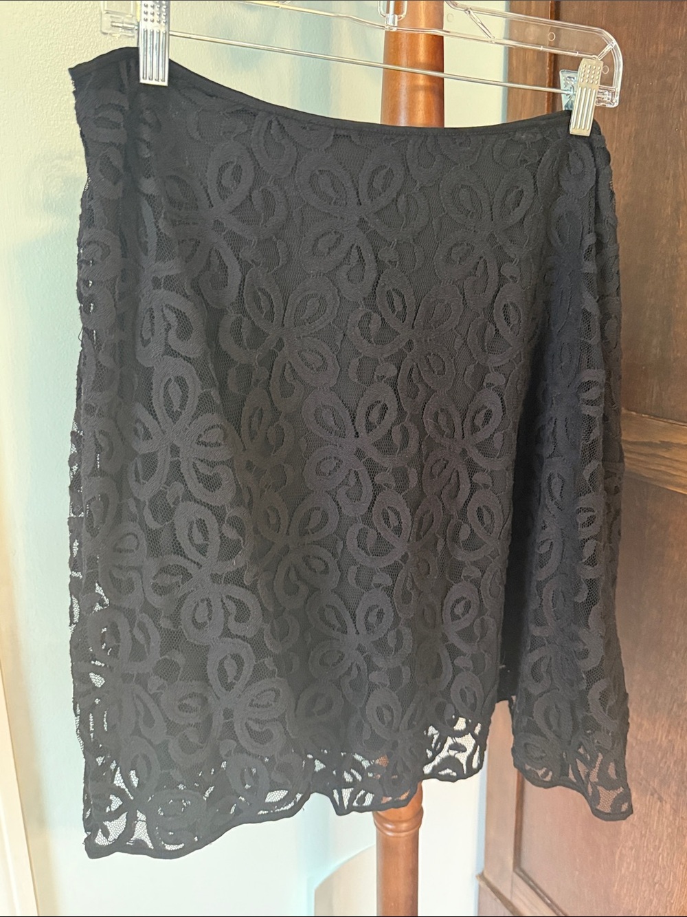 Beautiful Black Lace Circle Skirt by Max Studio